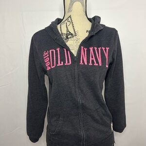 Y2K Old Navy Charcoal Sweatshirt with Logo Patch